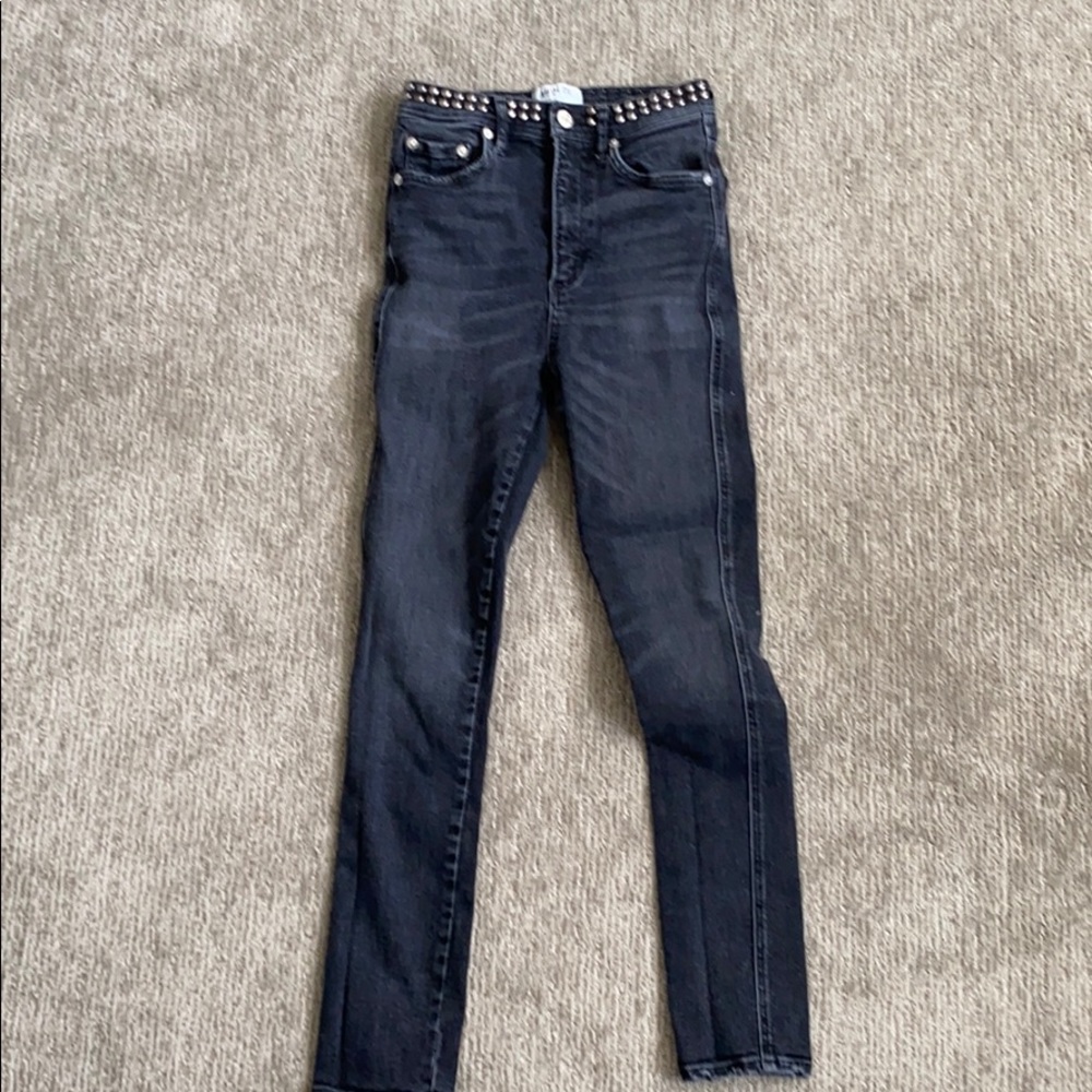 AGOLDE Roxanne Studded Skinny Jeans